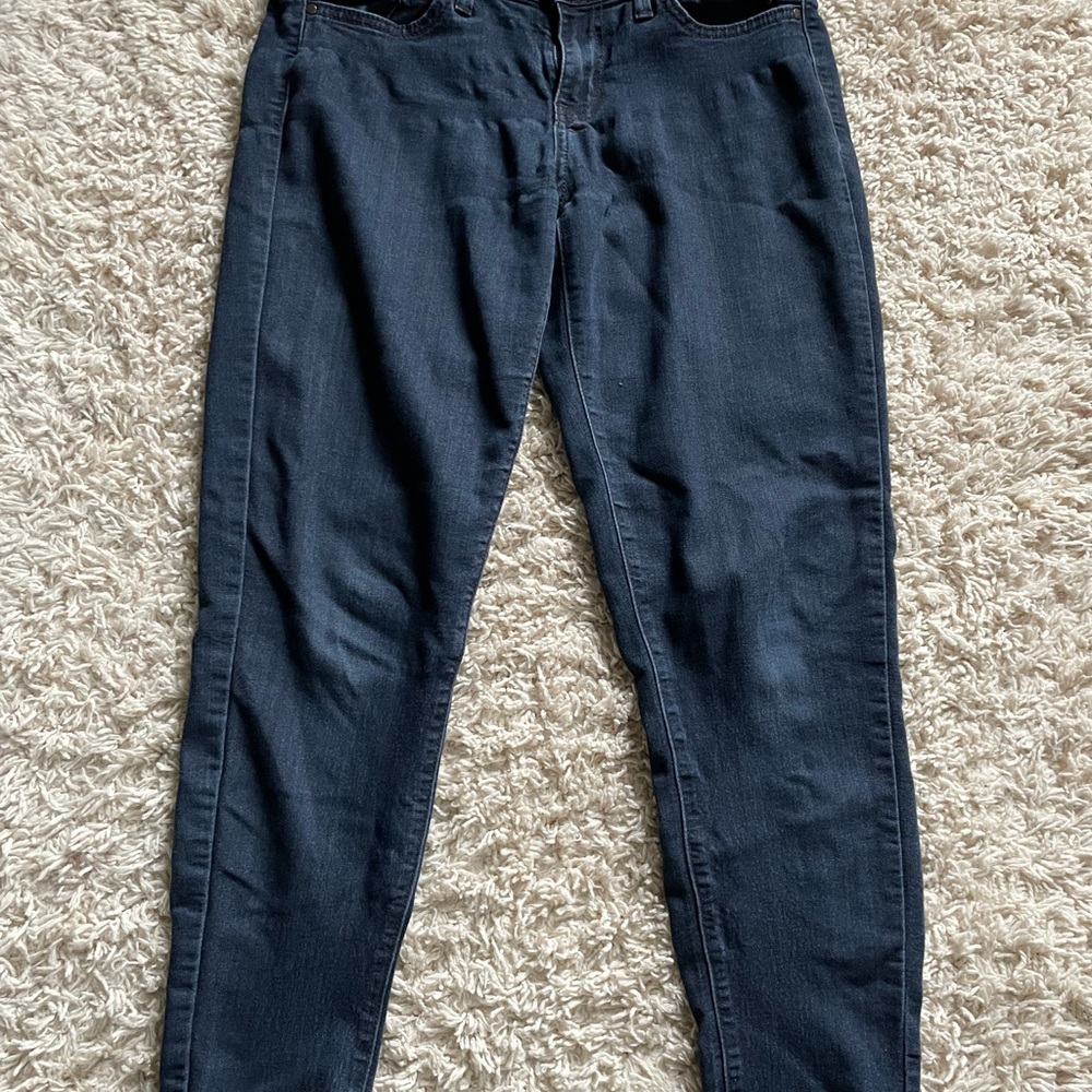 Just Black Womens Blue Jeans Size 28P Petite Dark Wash Skinny - 21